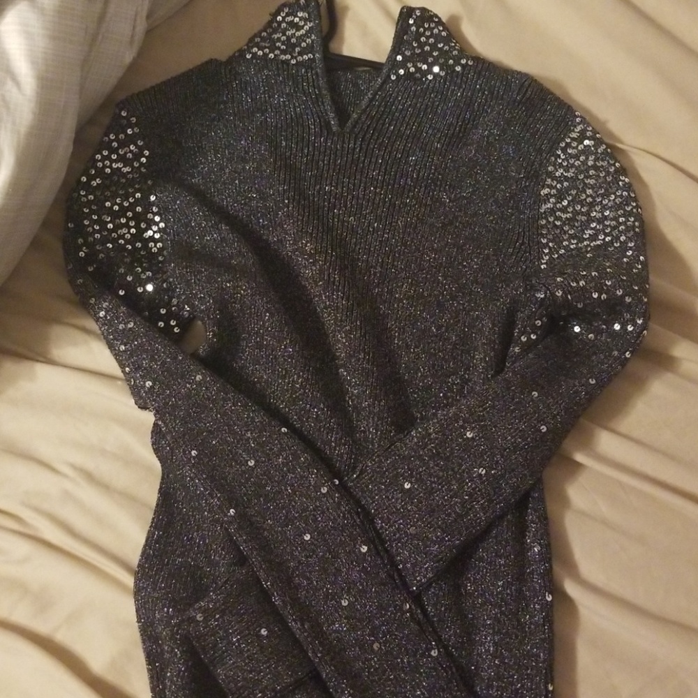 Sparkly pullover sweater
